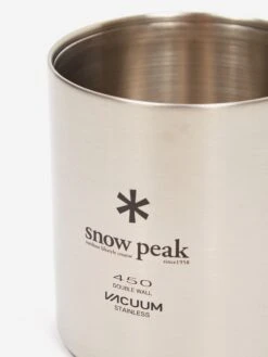 Snow Peak Stainless Vacuum Double Wall 450 Mug - Silver -Home Decoration&Supplies 78316 SNOW PEAK STAINLESS VACUUM DOUBLE WALL 450 MUG SILVER SS22 GOODHOOD 171398