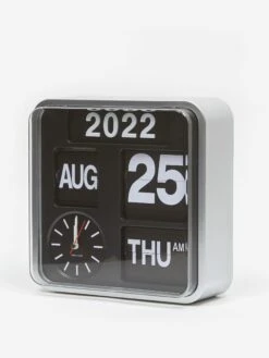 Karlsson Mini Flip Clock - Silver