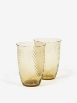 &Tradition Collect Drinking Glass 2 Pack SC61 - 400ml - Amber -Home Decoration&Supplies 81364 F 26TRADITION COLLECT DRINKING GLASS 2 PACK SC61 400ML AMBER AW22 GOODHOOD 1 1