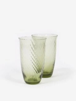 &Tradition Collect Drinking Glass 2 Pack SC61 400ml - Moss -Home Decoration&Supplies 81365 F TRADITION COLLECT DRINKING GLASS 2 PACK SC60 165ML MOSS AW22 GOODHOOD 2