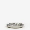 Rittle King Handmade Cake Plate - White