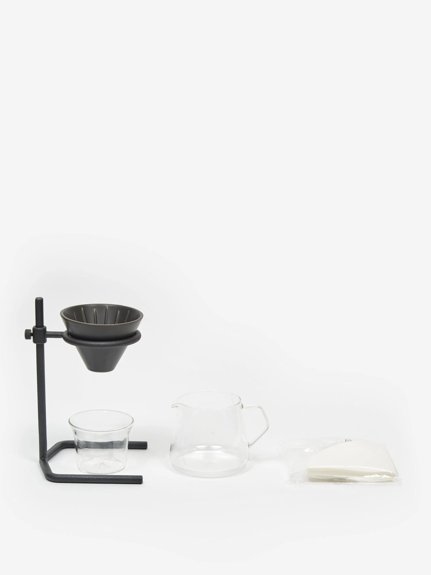 Kinto SCS-S04 Brewer Stand Set 2 Cups - Black 4 Kinto SCS-S04 Brewer Stand Set 2 Cups - Black - Image 2