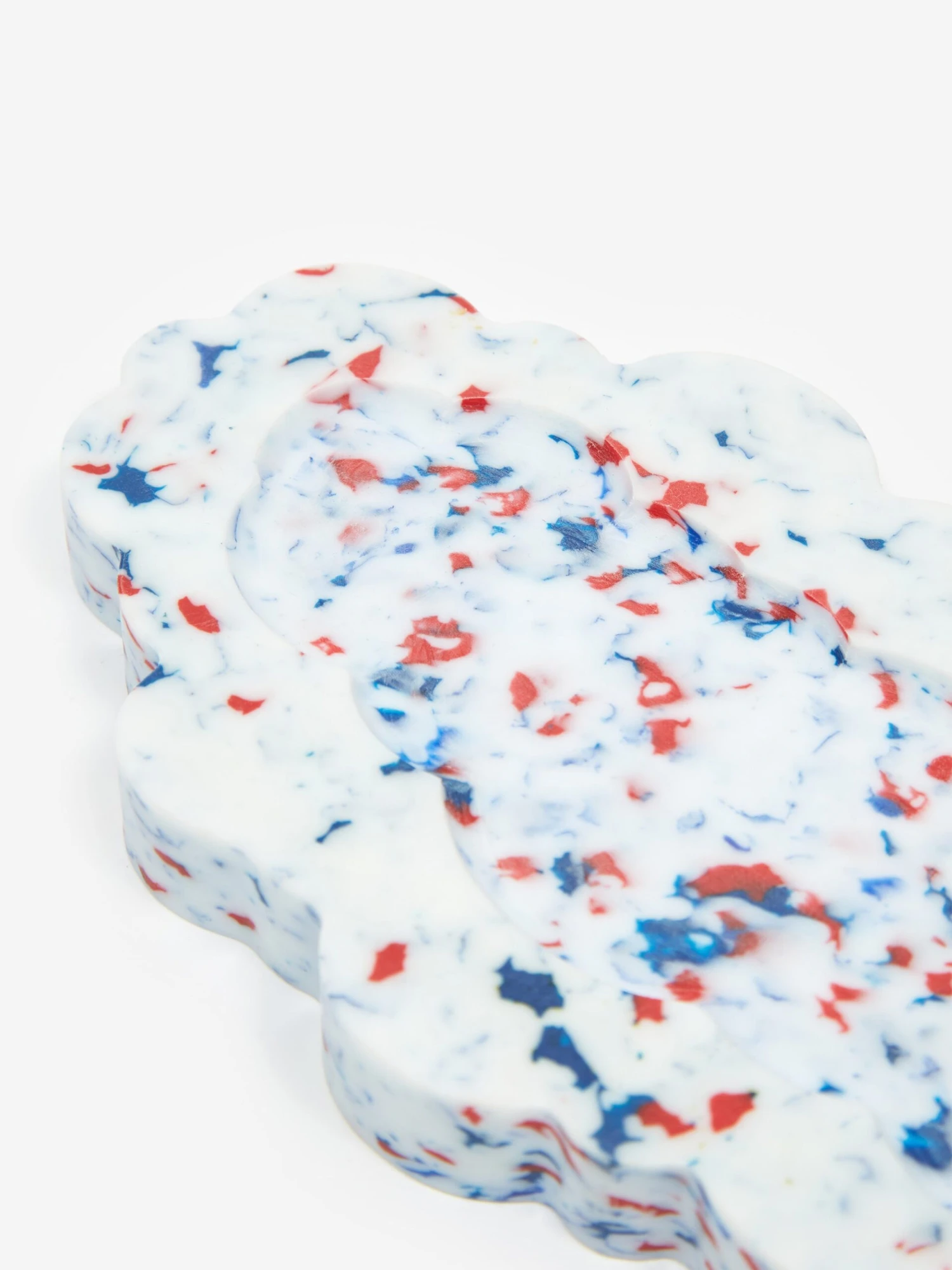 Space Available Upcycled Plastic Clouded Tray - White 4 Space Available Upcycled Plastic Clouded Tray - White - Image 2