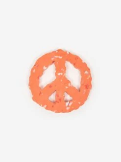 Space Available Upcycled Plastic Peace Coaster - Set Of 4 - Orange -Home Decoration&Supplies 89943 F SPACE AVAILABLE UPCYCLED PLASTIC PEACE COASTER SET OF 4 ORANGE SS23 GOODHOOD 25600