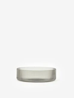 Ferm LIVING Ripple Serving Bowls - Set Of 4 - Smoked Grey -Home Decoration&Supplies 91640 F FERM LIVING RIPPLE SERVING BOWLS SET OF 4 SMOKED GREY SS23 GOODHOOD 27565