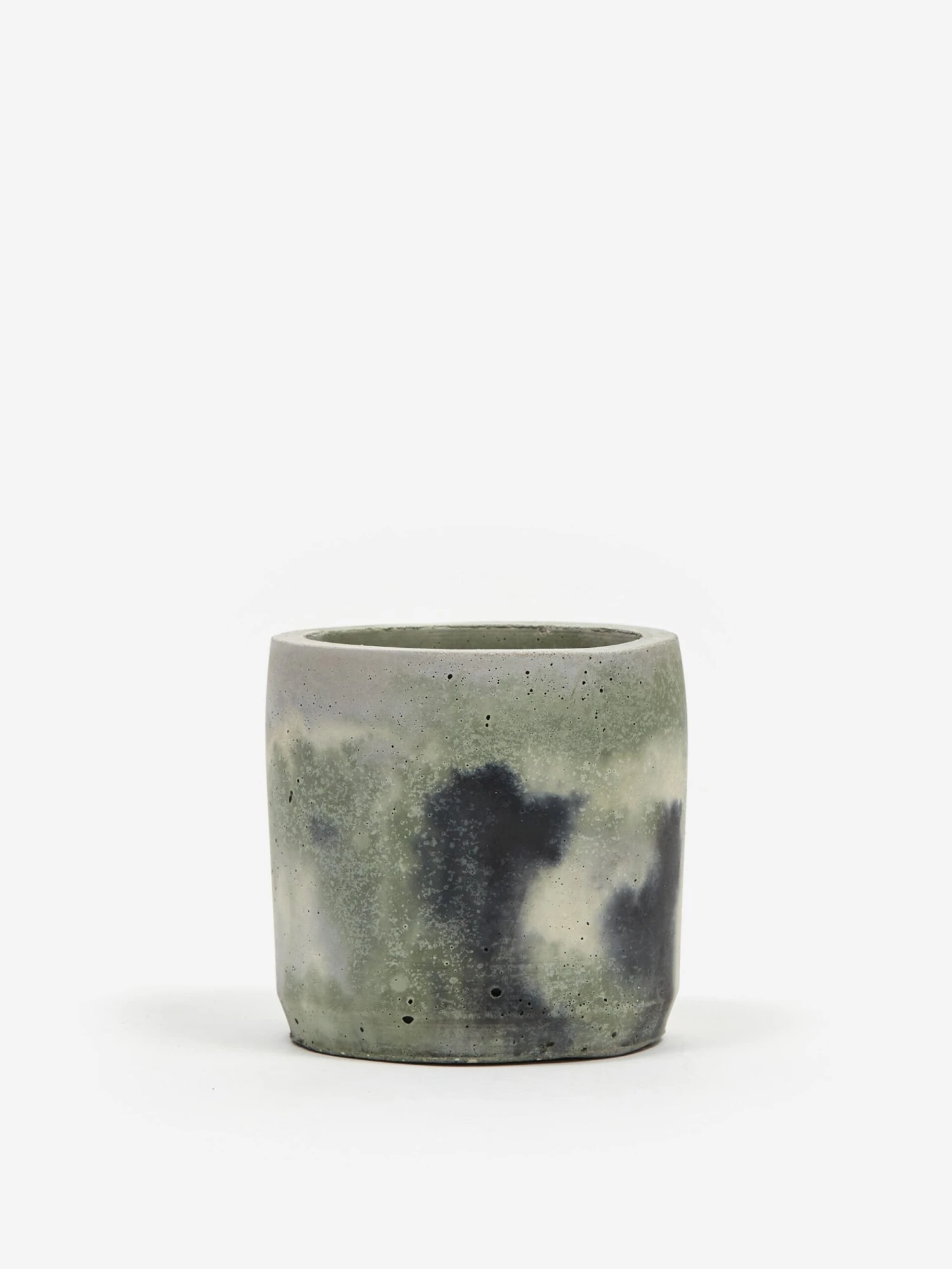 Smith And Goat X Goodhood Medium Concrete Plant Pot - Green And Lilac 6 Smith And Goat X Goodhood Medium Concrete Plant Pot - Green And Lilac - Image 4