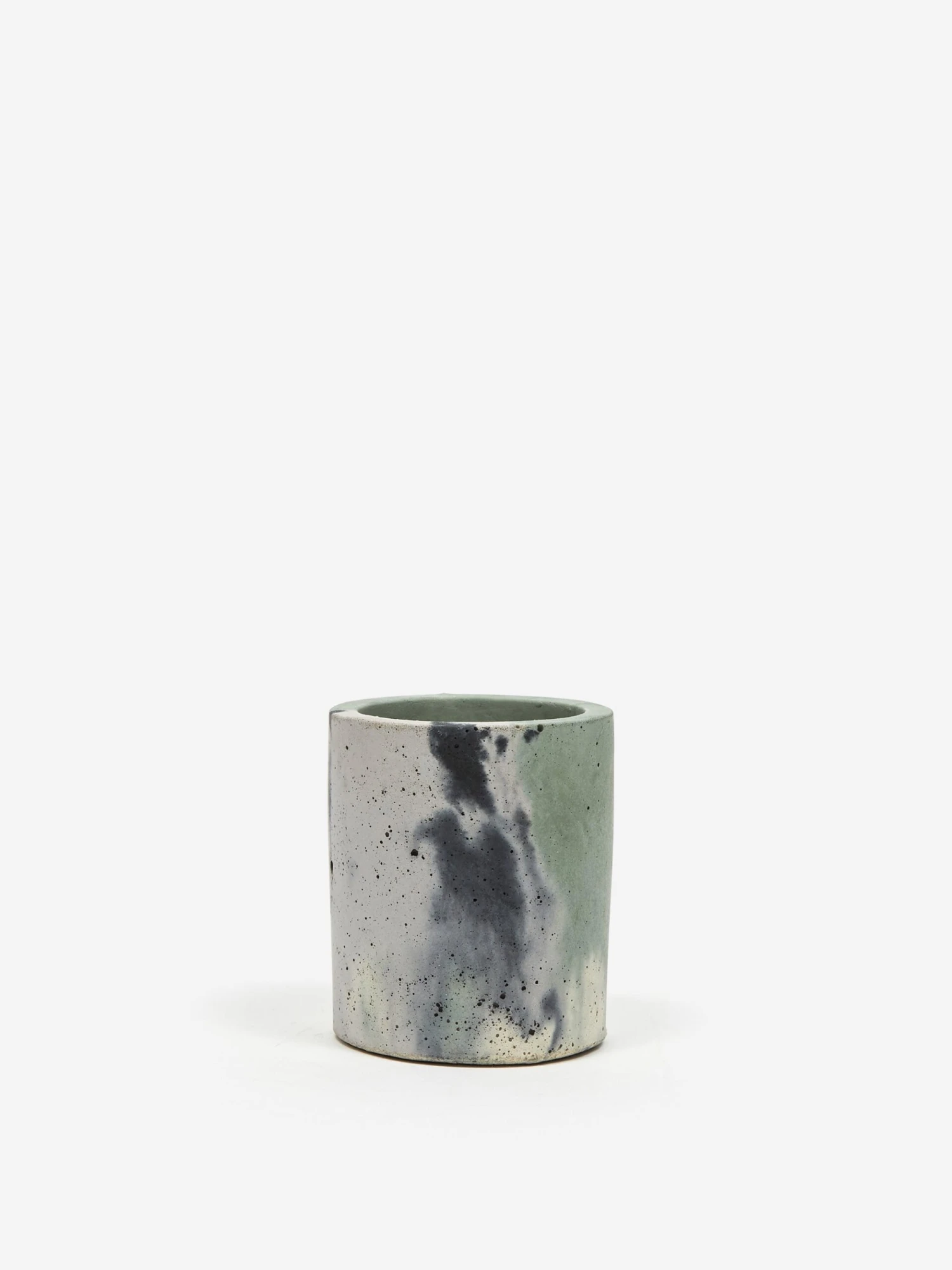 Smith And Goat X Goodhood Small Concrete Plant Pot - Green And Lilac 6 Smith And Goat X Goodhood Small Concrete Plant Pot - Green And Lilac - Image 4