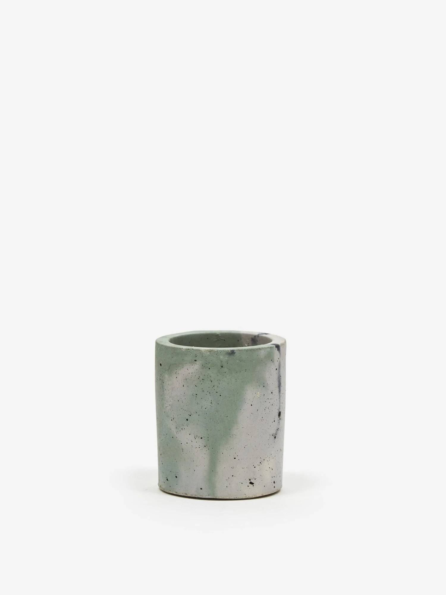 Smith And Goat X Goodhood Small Concrete Plant Pot - Green And Lilac 3 Smith And Goat X Goodhood Small Concrete Plant Pot - Green And Lilac
