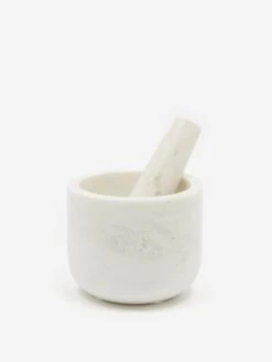 Broste Copenhagen Marina Pestle And Mortar - White Marble