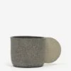 Brutes Ceramic Handmade Large Wide Mug - Dark Grey -Home Decoration&Supplies BRUTES CERAMIC HANDMADE LARGE WIDE MUG DARK GREY SS23 GOODHOOD 36965