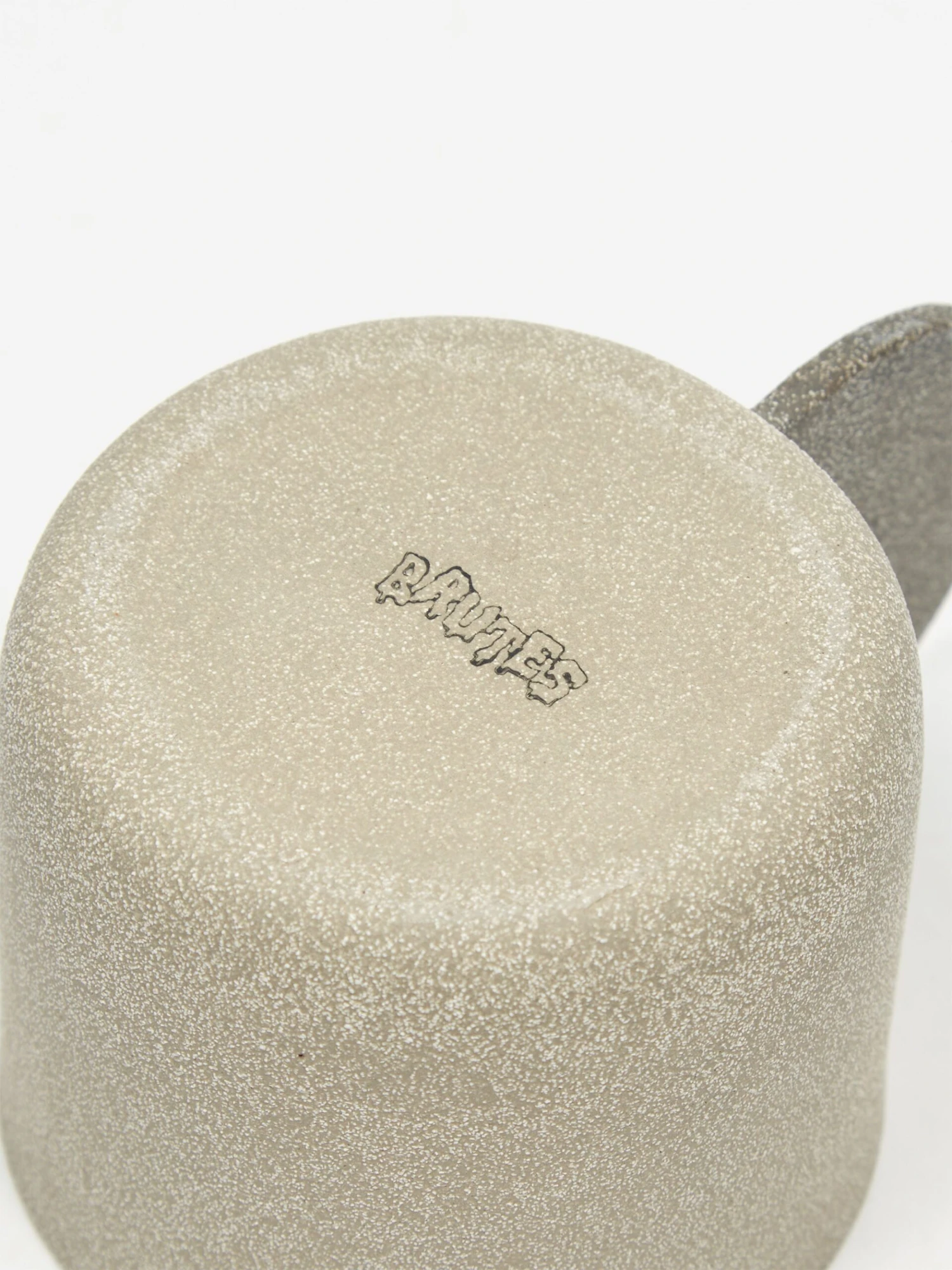 Brutes Ceramic Handmade Large Wide Mug - Light Grey 6 Brutes Ceramic Handmade Large Wide Mug - Light Grey - Image 4