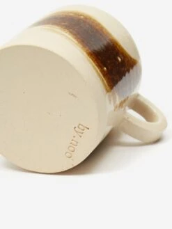 By.noo Handmade Medium Mug - Brown Brushstroke -Home Decoration&Supplies BY.NOO HANDMADE MEDIUM MUG BROWN BRUSHSTROKE AW23 GOODHOOD 3
