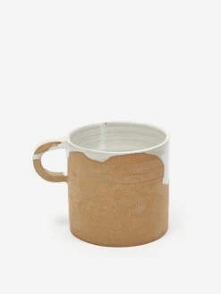 By.noo Handmade Medium Mug - White Drip -Home Decoration&Supplies BY.NOO HANDMADE MEDIUM MUG WHITE DRIP AW23 GOODHOOD