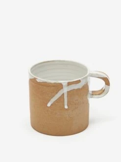 By.noo Handmade Medium Mug - White Drip