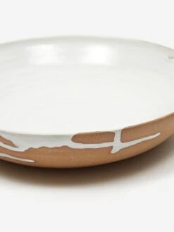 By.noo Handmade Pasta Bowl - White Drip -Home Decoration&Supplies BY.NOO HANDMADE PASTA BOWL WHITE DRIP AW23 GOODHOOD 2