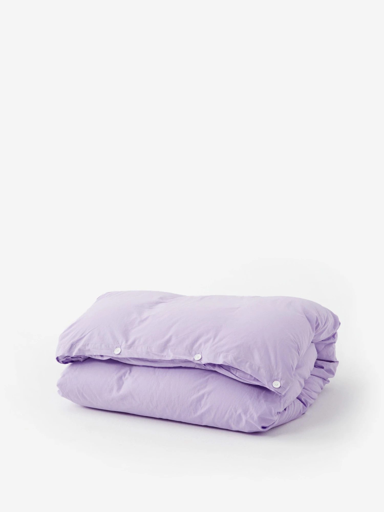 TEKLA Percale Double Duvet Cover 200cm X 200cm - Lavender 3 TEKLA Percale Double Duvet Cover 200cm X 200cm - Lavender