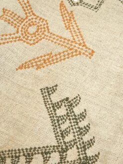 EYDA Embroidered Linen Cushion Cover - Natural -Home Decoration&Supplies EYDA EMBROIDERED LINEN CUSHION NATURAL AW23 GOODHOOD 1 1