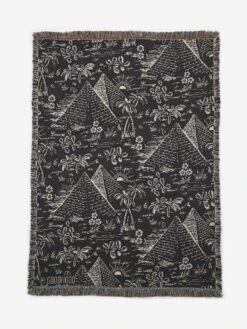 Goods By Goodhood Lifestore Art Throw - Pyramid Print Black/White