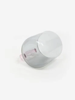 HAY Borosilicate Mug Set Of 2 - Light Grey With Pink Handle -Home Decoration&Supplies HAY BOROSILICATE MUG SET OF 2 LIGHT GREY WITH PINK HANDLE AW23 GOODHOOD 4