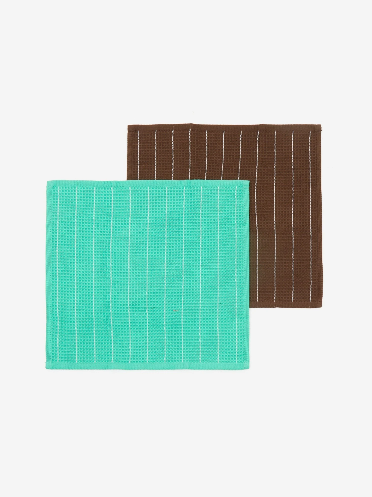HAY Canteen Dish Cloth Set Of 2 - Chocolate/Emerald 3 HAY Canteen Dish Cloth Set Of 2 - Chocolate/Emerald