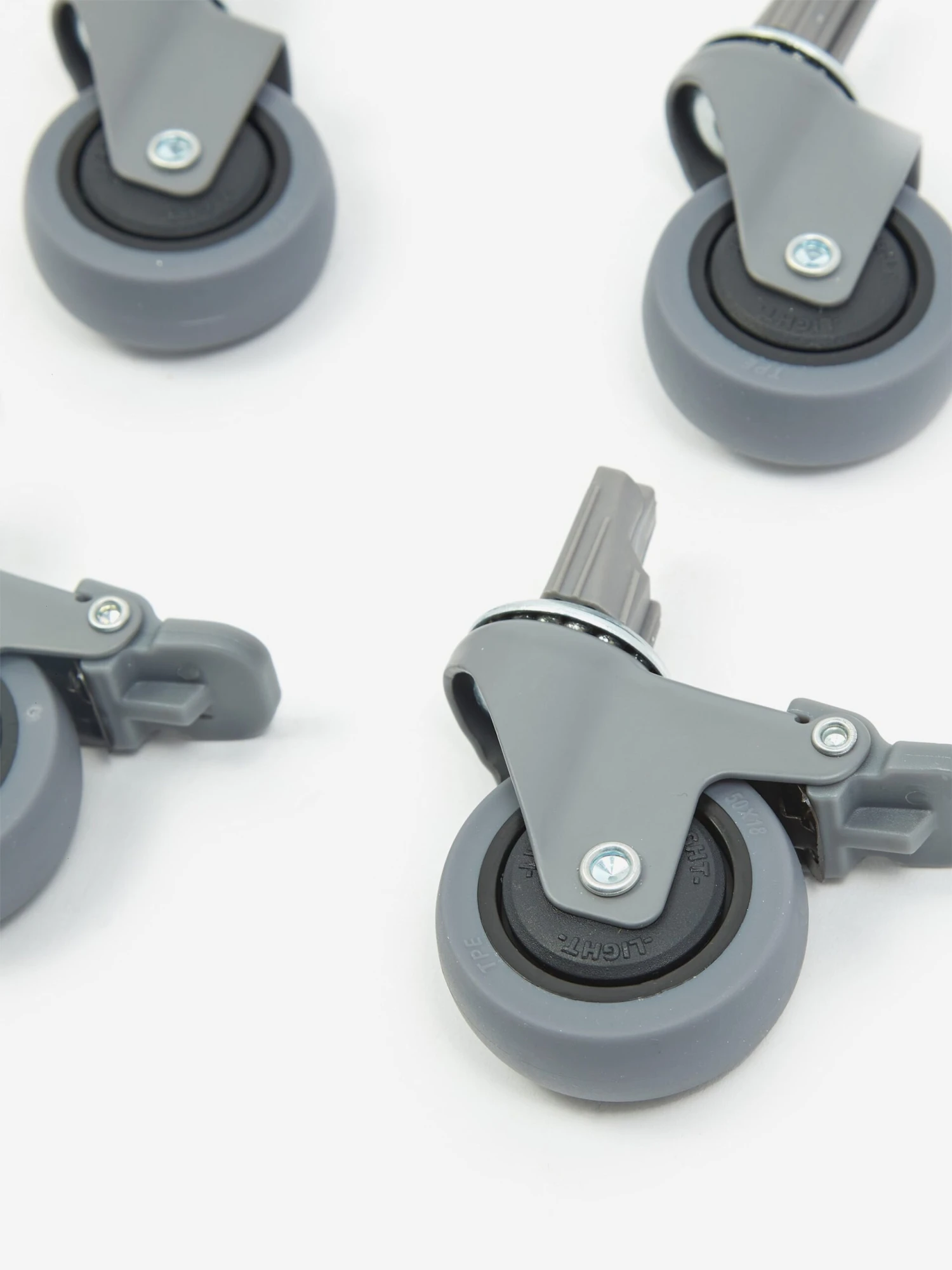 HAY Colour Crate Wheels Medium - Set Of 4 - Grey 4 HAY Colour Crate Wheels Medium - Set Of 4 - Grey - Image 2