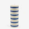 HAY Column Candle - Large - Off-White And Blue -Home Decoration&Supplies HAY COLUMN CANDLE LARGE OFF WHITE AND BLUE AW23 GOODHOOD 1