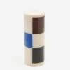 HAY Column Candle - Large - Off-White, Brown, Black And Blue -Home Decoration&Supplies HAY COLUMN CANDLE LARGE OFF WHITE BROWN BLACK AND BLUE AW23 GOODHOOD 1