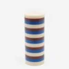 HAY Column Candle - Medium - Off-White, Brown And Blue -Home Decoration&Supplies HAY COLUMN CANDLE MEDIUM OFF WHITE BROWN AND BLUE AW23 GOODHOOD 1