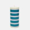 HAY Column Candle Small - Light Grey, Blue And Green 1 HAY Column Candle Small - Light Grey, Blue And Green -Home Decoration&Supplies HAY COLUMN CANDLE SMALL LIGHT GREY BLUE AND GREEN AW23 GOODHOOD 1