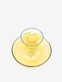 HAY Flare Glass Candleholder - Yellow -Home Decoration&Supplies HAY FLARE GLASS CANDLEHOLDER YELLOW AW23 GOODHOOD 1