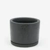 HAY Plant Pot With Saucer - Large - Black 1 HAY Plant Pot With Saucer - Large - Black -Home Decoration&Supplies HAY PLANT POT WITH SAUCER LARGE BLACK SS23 GOODHOOD