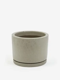 HAY Plant Pot With Saucer - Large - Grey