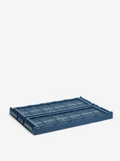 HAY Recycled Colour Crate Large - Dark Blue -Home Decoration&Supplies HAY RECYCLED COLOUR CRATE LARGE DARK BLUE SS23 GOODHOOD 1