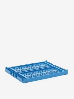 HAY Recycled Colour Crate Medium - Electric Blue -Home Decoration&Supplies HAY RECYCLED COLOUR CRATE MEDIUM ELECTRIC BLUE SS23 GOODHOOD 1