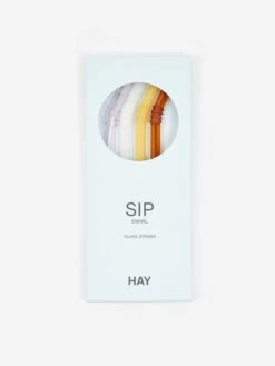 HAY Sip Swirl Straw Set Of 4 - Multi -Home Decoration&Supplies HAY SIP SWIRL STRAW SET OF 4 MULTI SS23 GOODHOOD