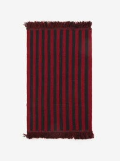 HAY Stripes And Stripes Wool Rug - L95 X W52 - Cherry