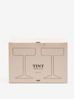 HAY Tint Coupe Glass Set Of 2 - Pink -Home Decoration&Supplies HAY TINT COUPE GLASS SET OF 2 PINK AW23 GOODHOOD