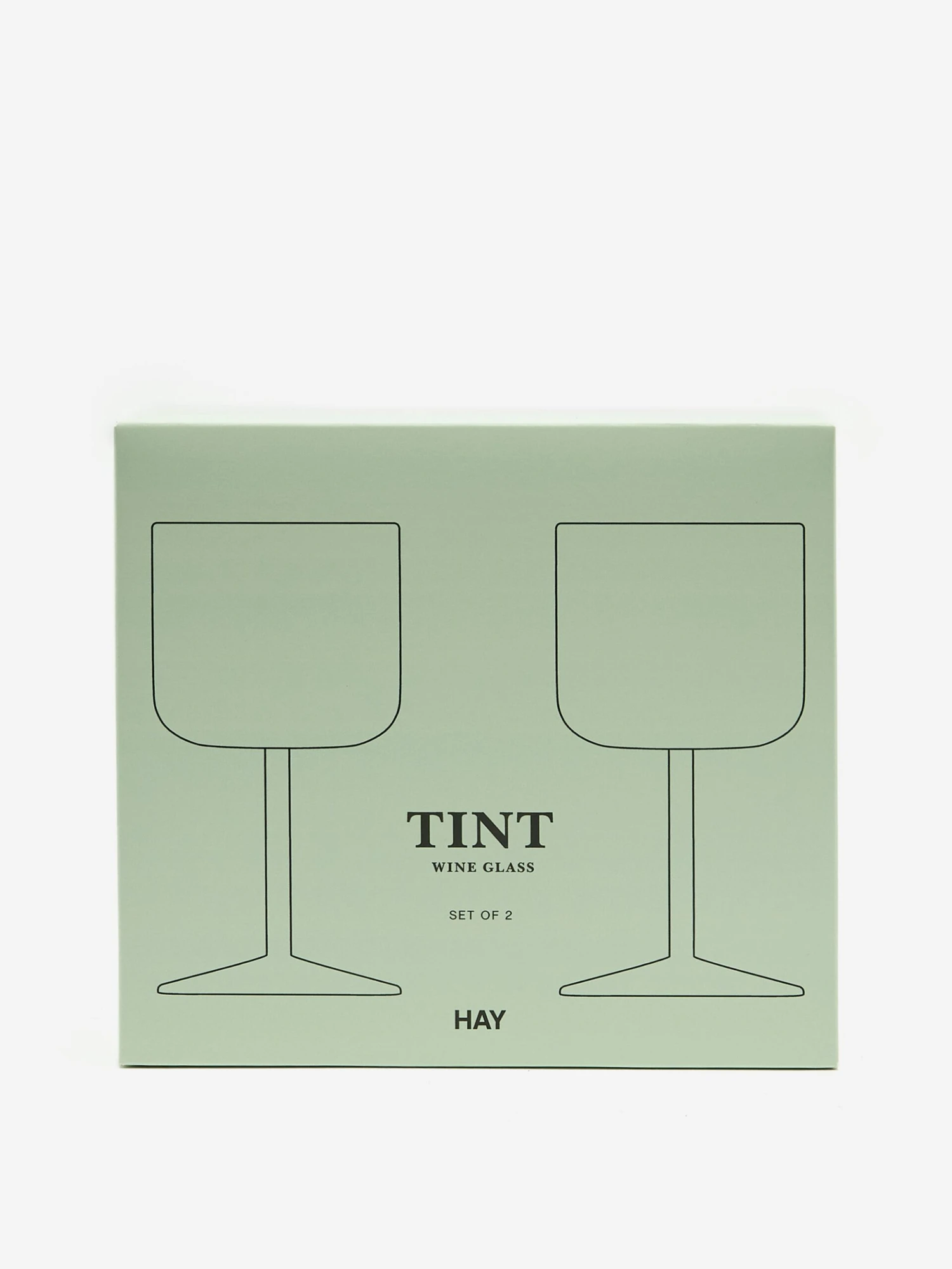 HAY Tint Wine Glass Set Of 2 - Green And Pink 6 HAY Tint Wine Glass Set Of 2 - Green And Pink - Image 4