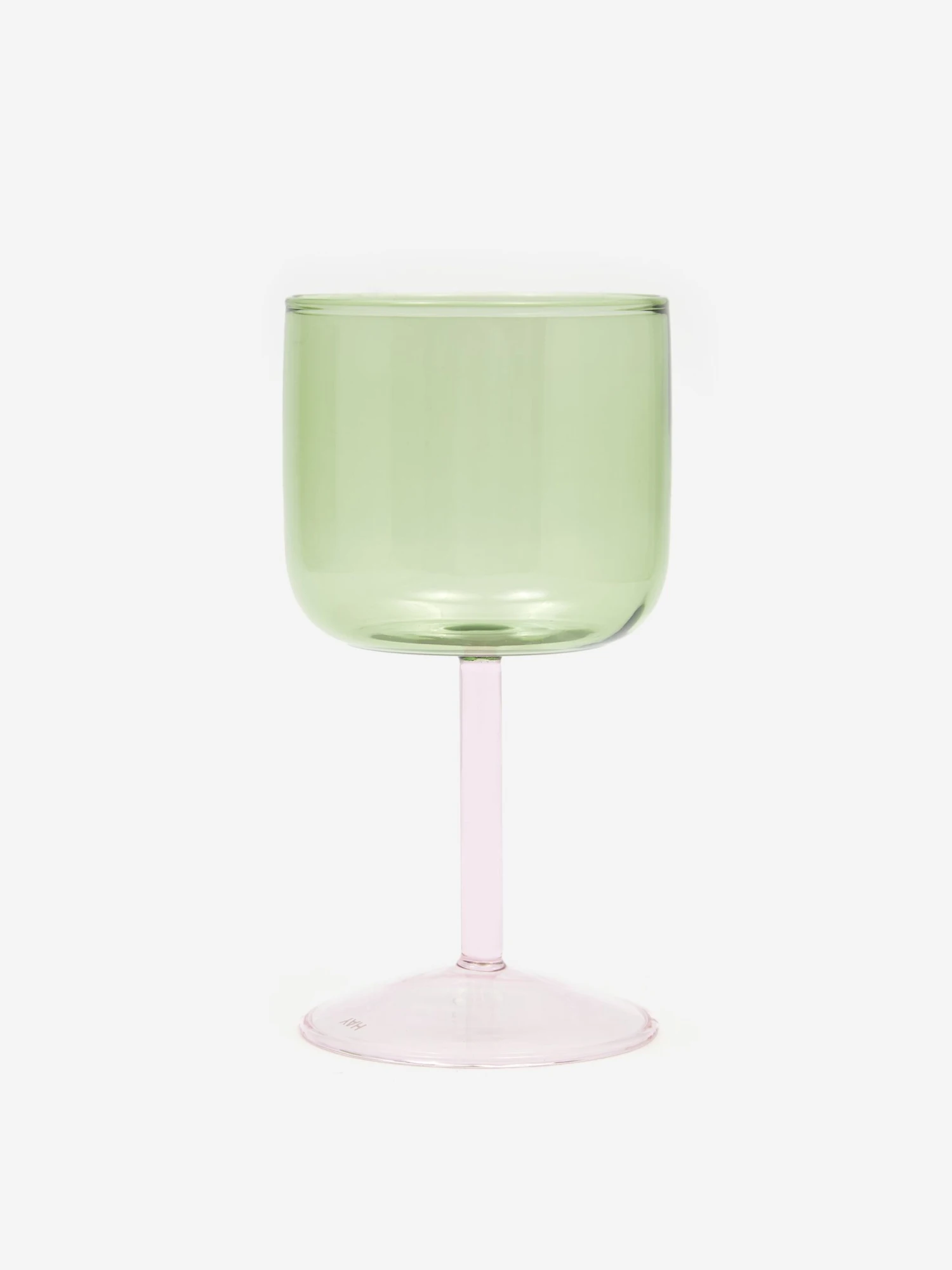 HAY Tint Wine Glass Set Of 2 - Green And Pink 5 HAY Tint Wine Glass Set Of 2 - Green And Pink - Image 3
