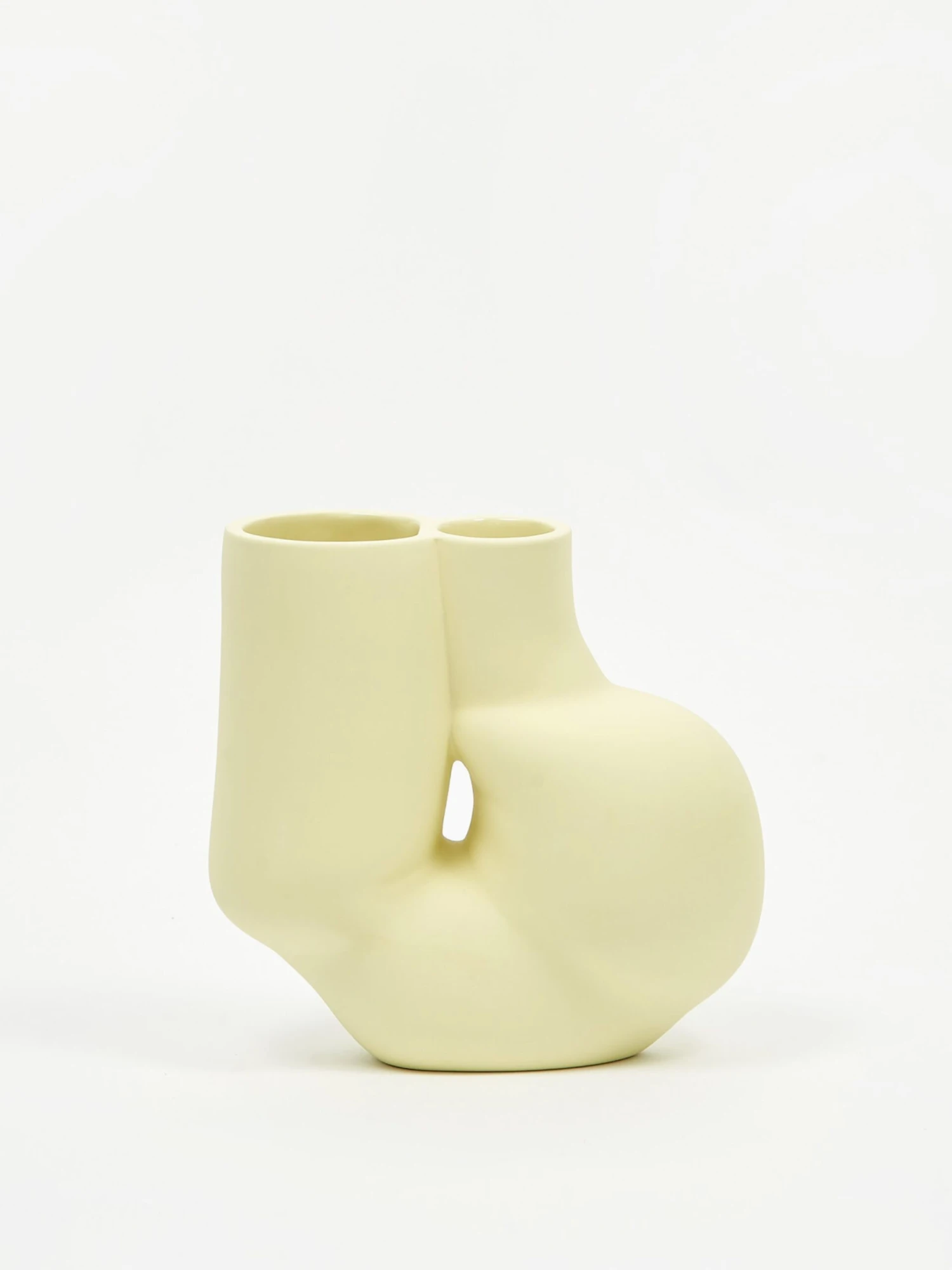 HAY W&S Chubby Vase - Soft Yellow 3 HAY W&S Chubby Vase - Soft Yellow