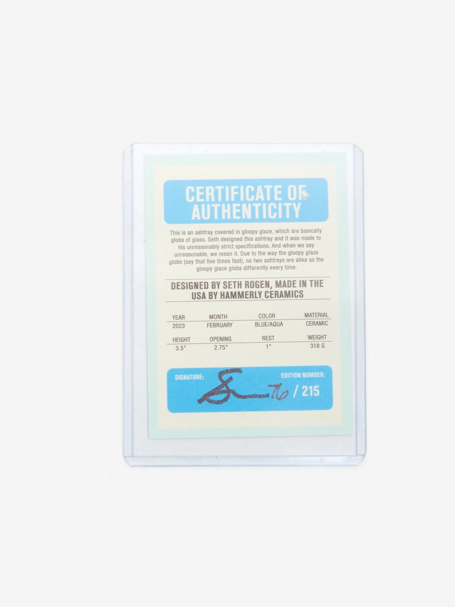 Houseplant By Seth Rogen Limited Edition Gloopy Ashtray - Blue/Light Blue 8 Houseplant By Seth Rogen Limited Edition Gloopy Ashtray - Blue/Light Blue - Image 6