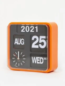 Karlsson Mini Flip Clock - Orange