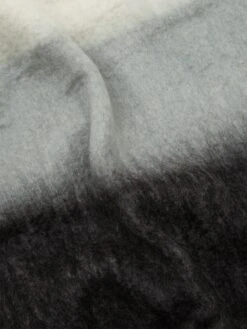 Malagoon Mohair Wool Throw 125cm X 150cm - Black/Grey -Home Decoration&Supplies MALAGOON MOHAIR WOOL THROW 125CM X 150CM BLACKGREY SS24 GOODHOOD 3