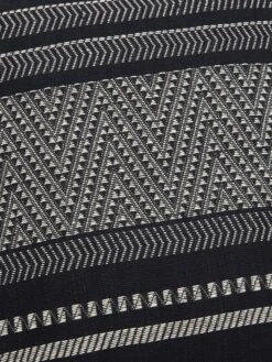 Malagoon Native Stripe Cushion 60cm X 60cm - Black -Home Decoration&Supplies MALAGOON NATIVE STRIPE CUSHION 60CM X 60CM BLACK SS24 GOODHOOD 2