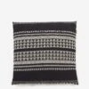Malagoon Native Stripe Cushion 60cm X 60cm - Black