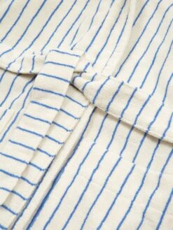 TEKLA Hooded Bath Robe - Coastal Blue Stripes 10 TEKLA Hooded Bath Robe - Coastal Blue Stripes -Home Decoration&Supplies P85280 F TEKLA HOODED BATH ROBE COASTAL BLUE STRIPES AW22 GOODHOOD 7536