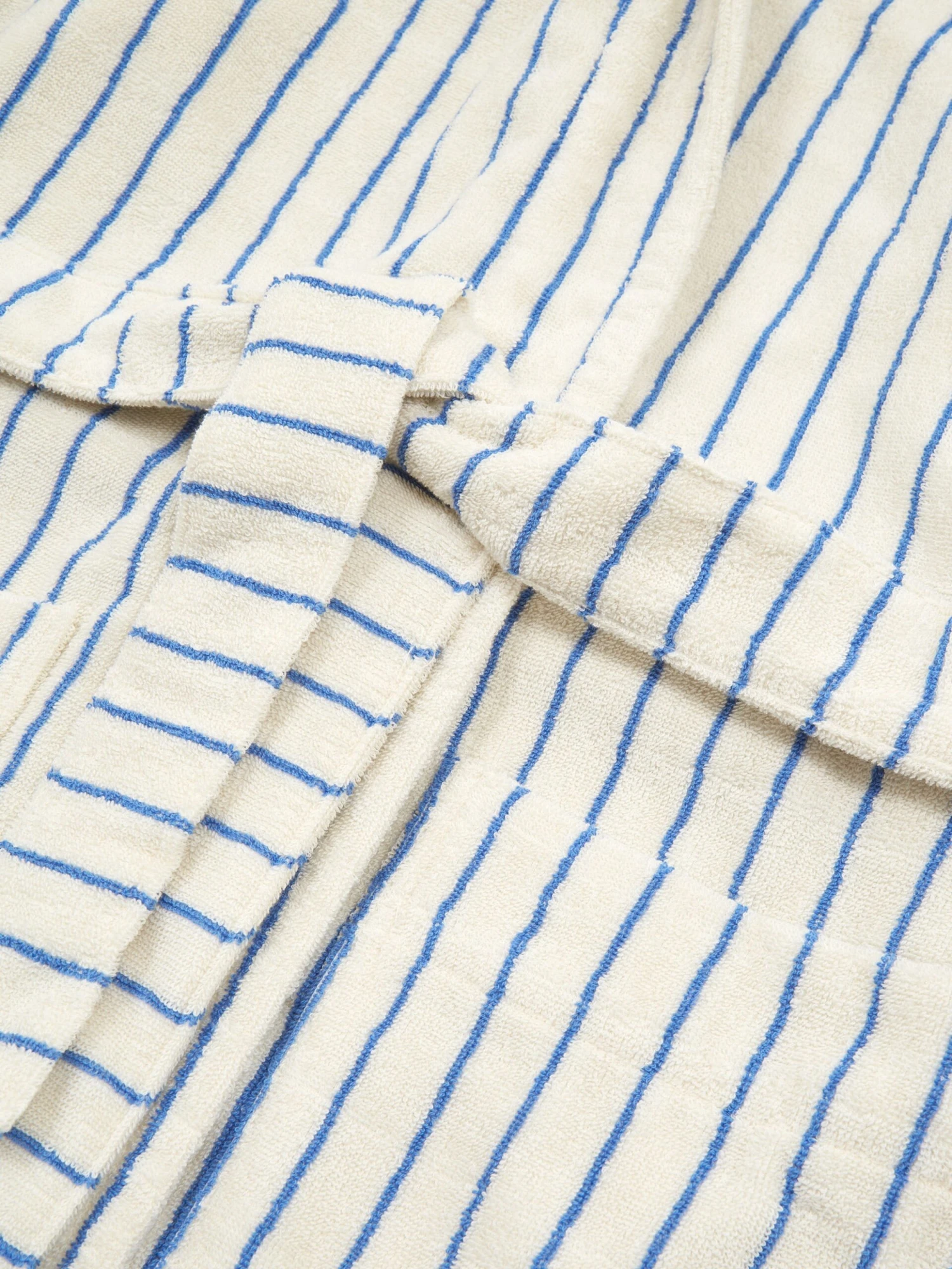 TEKLA Hooded Bath Robe - Coastal Blue Stripes 5 TEKLA Hooded Bath Robe - Coastal Blue Stripes - Image 3