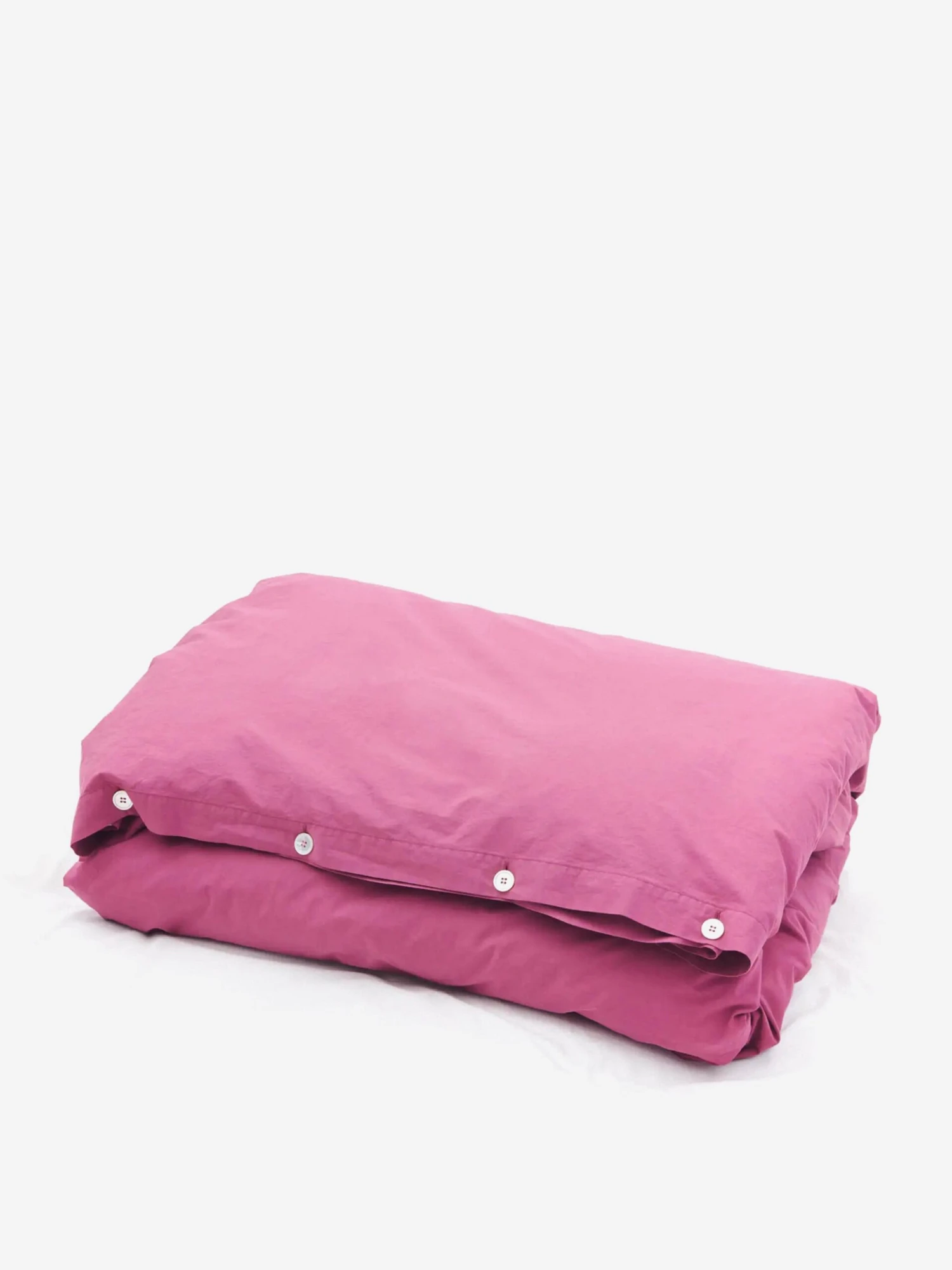 TEKLA Percale Double Duvet Cover 200cm X 200cm - Lingonberry 3 TEKLA Percale Double Duvet Cover 200cm X 200cm - Lingonberry