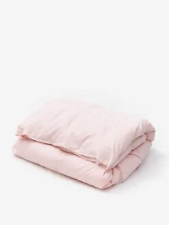 TEKLA Percale Double Duvet Cover 200com X 200cm - Petal Pink