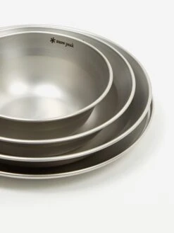 Snow Peak Tableware Set Large - Silver -Home Decoration&Supplies SNOW PEAK TABLEWARE SET LARGE SILVER SS22 GOODHOOD 125597